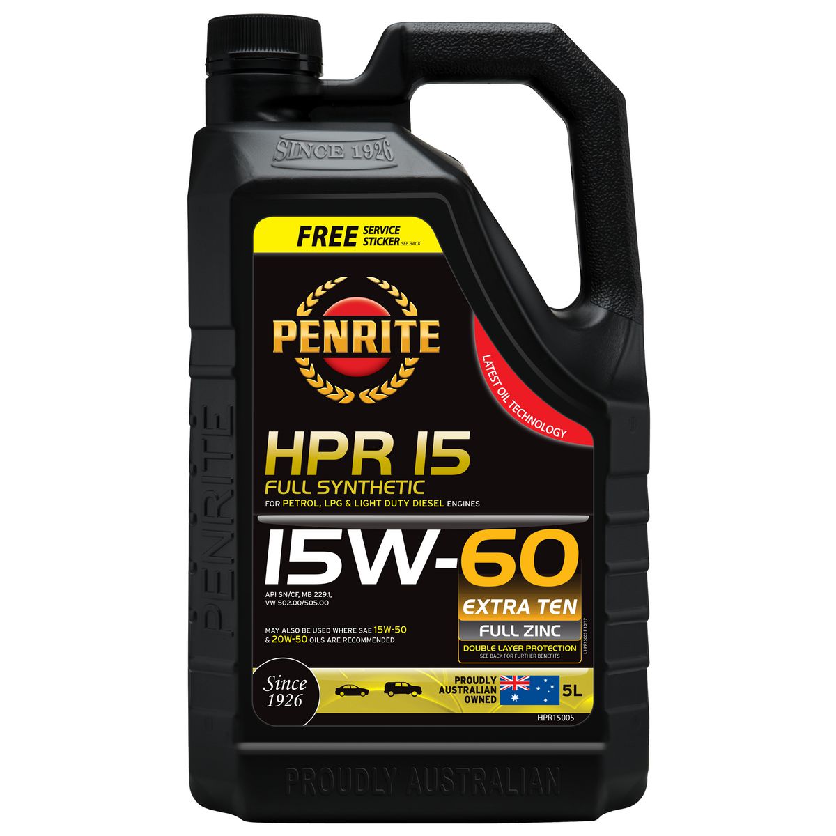 Penrite HPR 15 15W-60 Engine Oil 5L