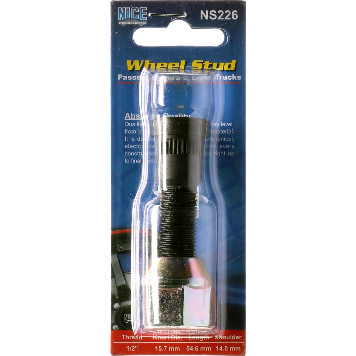 NICE Wheel Stud & Nut 1/2"" 60.1mm NS226