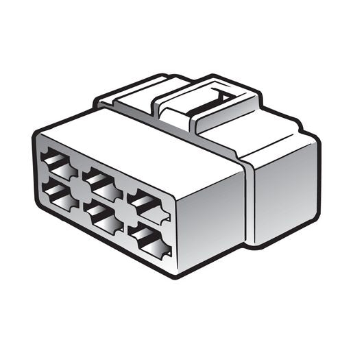 Narva Quick Connect Housing Female 6 Pole (10Pk) 56266