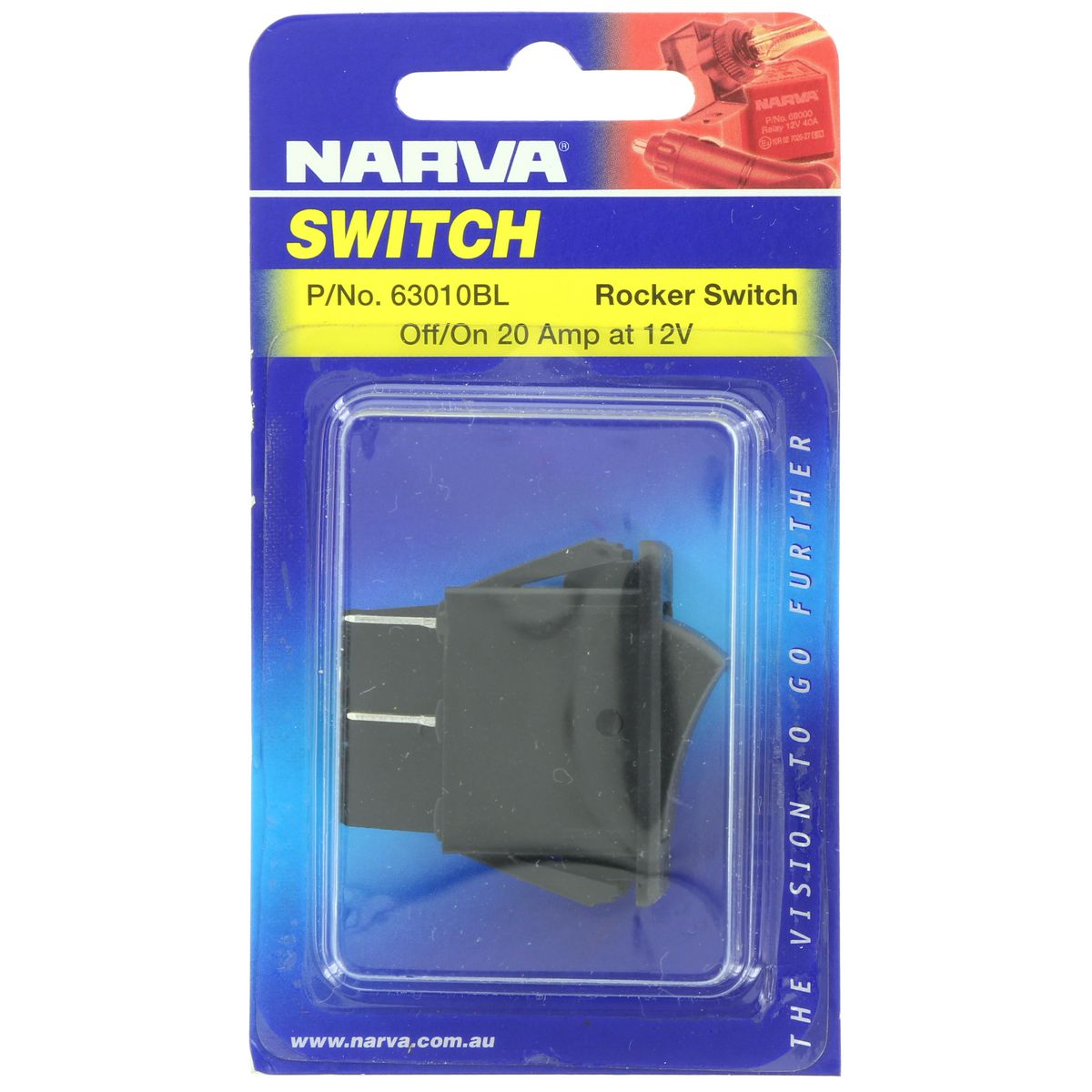 Narva Rocker Switch On/Off 63010BL