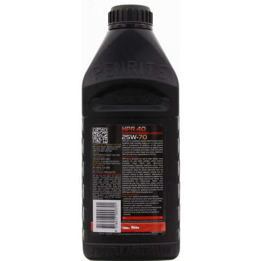 Penrite HPR 40 25W-70 Sl Engine Oil 1L