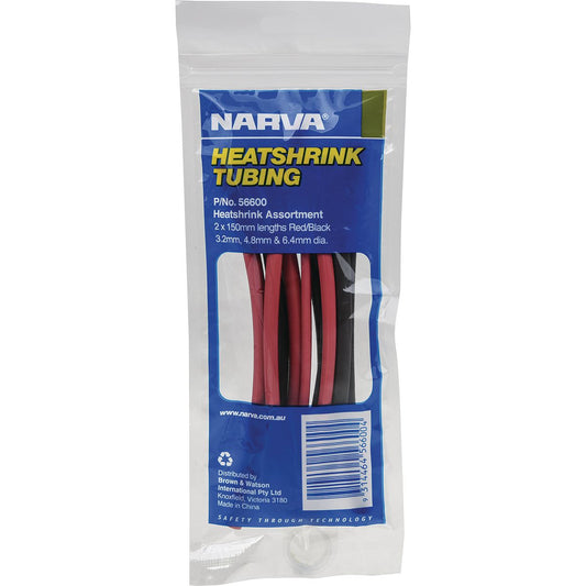 Narva Heatshrink Assortment 3.2-6.4mm (12Pk) 56600