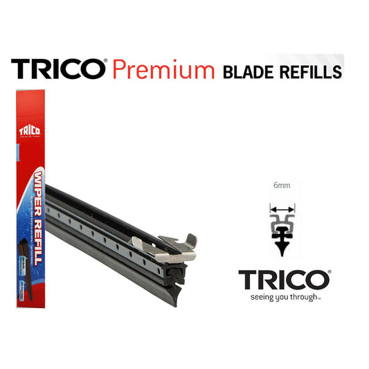 Trico Premium Wiper Refill Polycarb Backed 6mm x 610mm Pair TRN610