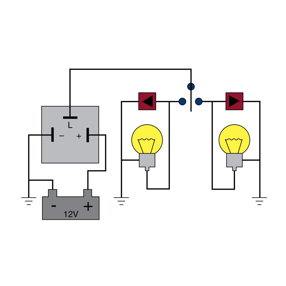 Tridon Flasher Relay 12V 3 Pin Outage EP35