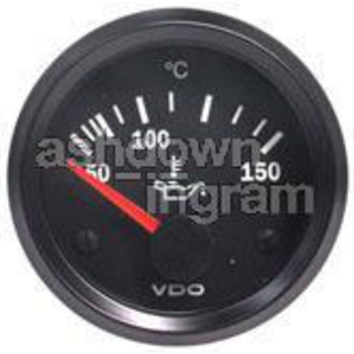 VDO Oil Temperature Gauge Elec 50-150deg C 52mm Round 12V 310010015