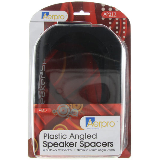 Aerpro Speaker Spacers Angled 6x9"" Plastic Pair Black AP317