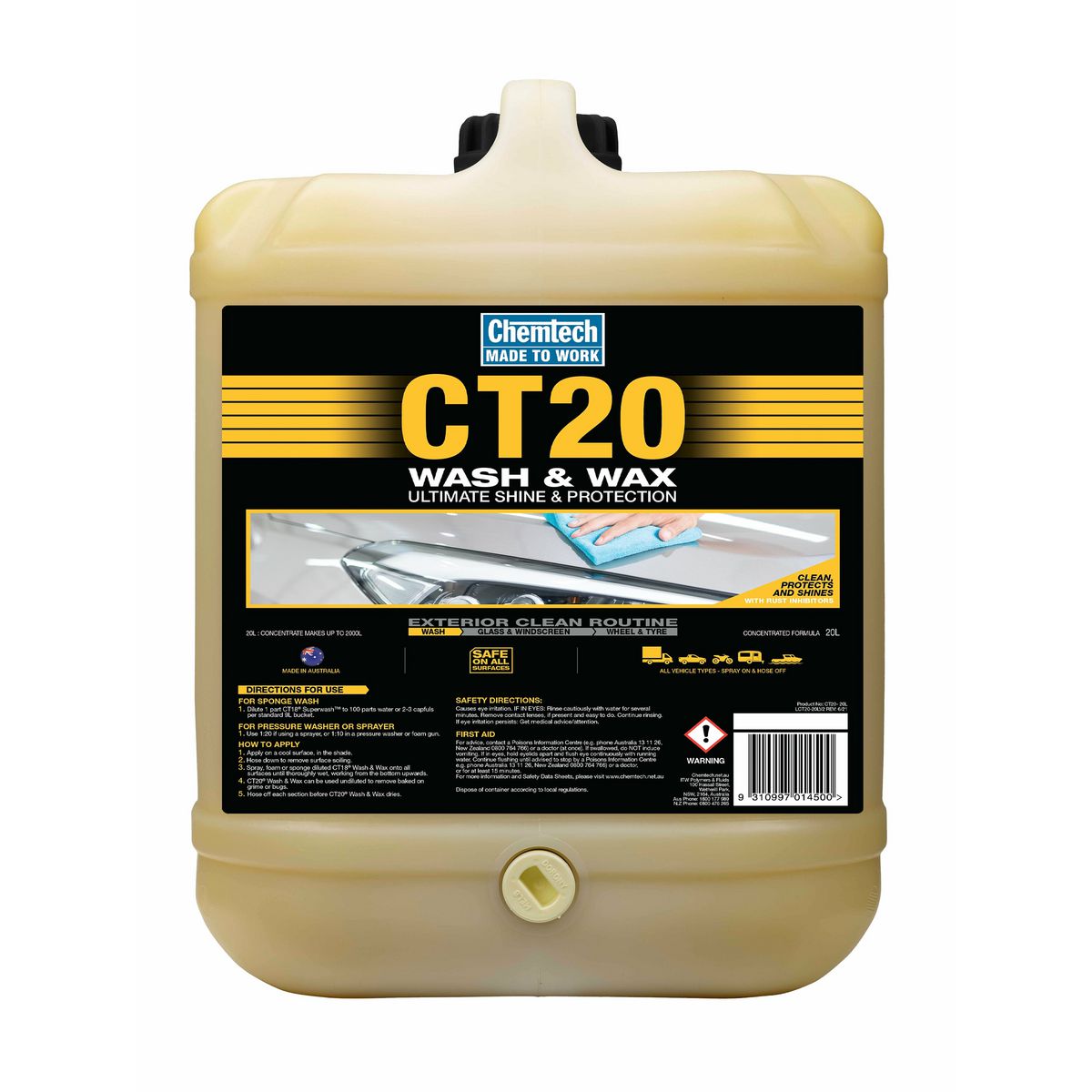 Chemtech CT20 Wash n Wax 20L