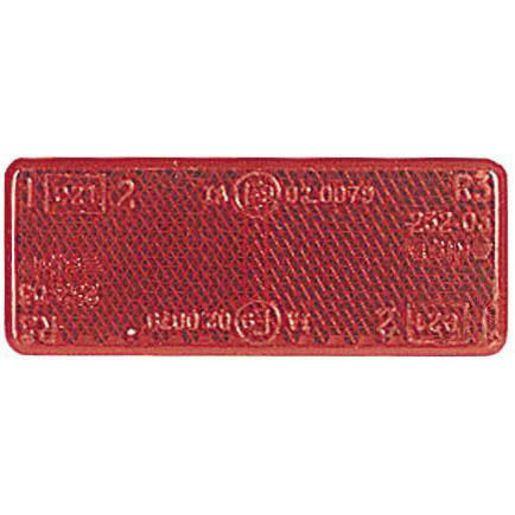 Narva Reflector 70mmx28mm Red Self Adhesive (2pk) 84037/50