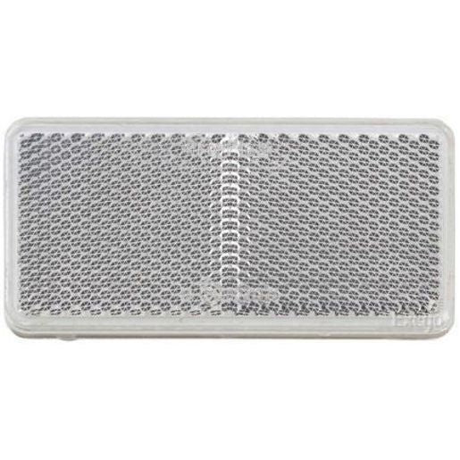 Narva Retro Reflector with Self Adhesive Rectangle Clear 94mm x 42mm (50Pk) 84050/50