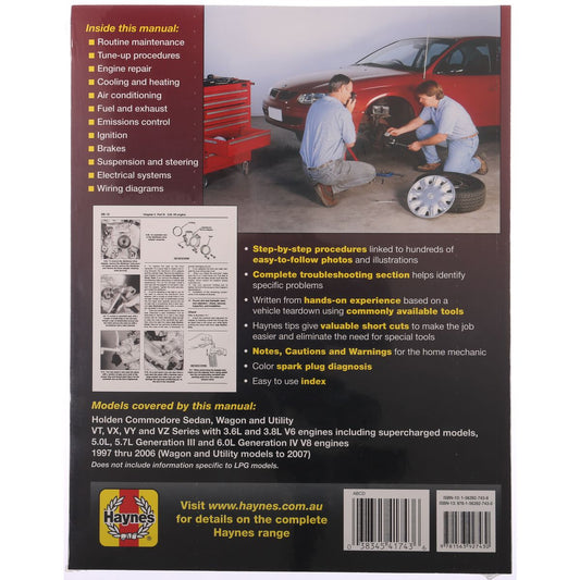 Haynes Repair Manual Suits Holden Commodore 97-06 41743