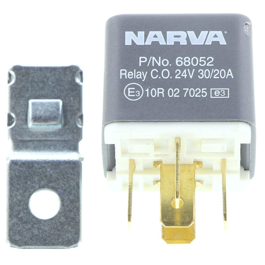 Narva Relay Change-Over With Resistor 24V 5 Pin 30A/20A 68052