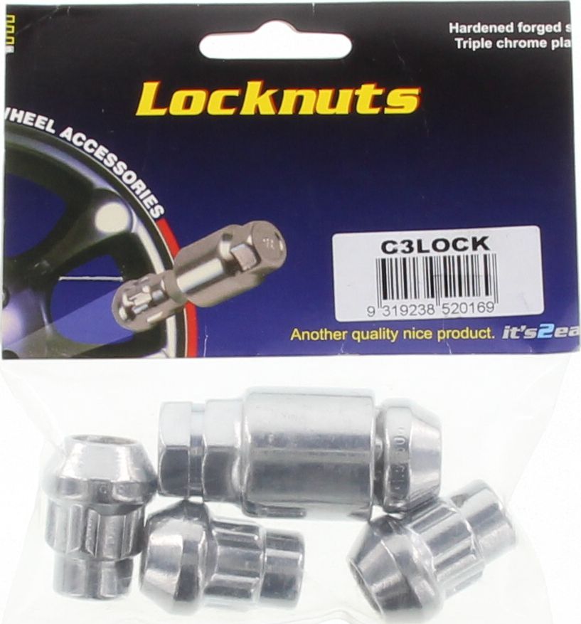 NICE Wheel Lock Nut Set M12x1.50 (4 Pack) C3LOCK