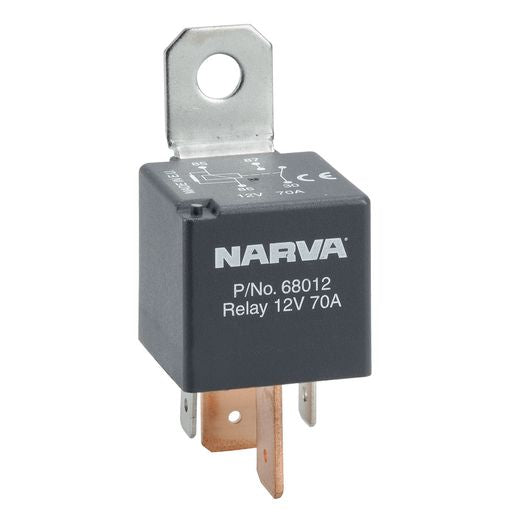 Narva Relay Normally Open With Resistor 12V 4 Pin 70A 68012BL