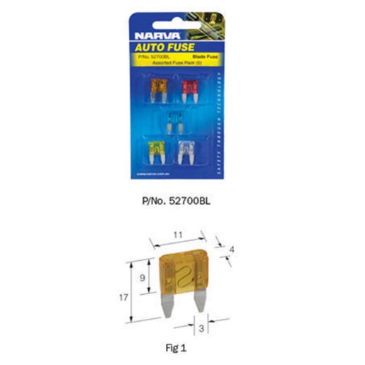 Narva Blade Fuse Mini 3A (50Pk) 52703