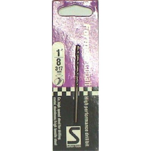 Sutton Jobber Drill Bit HD Cobalt HSS 1/8in. Dia 41mm L2 70mm L1 CO18