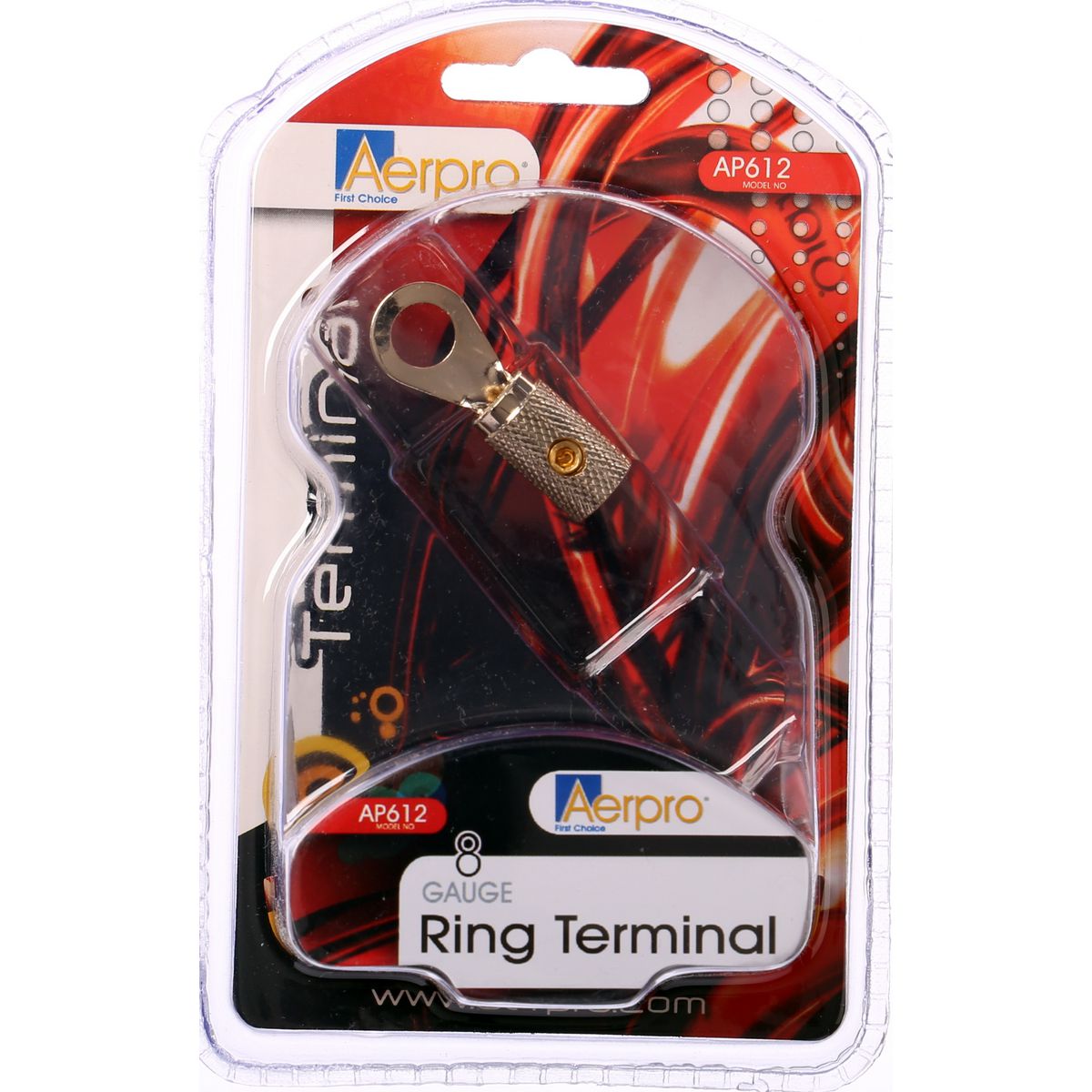 Aerpro 8 Gauge Ring Terminal Brass