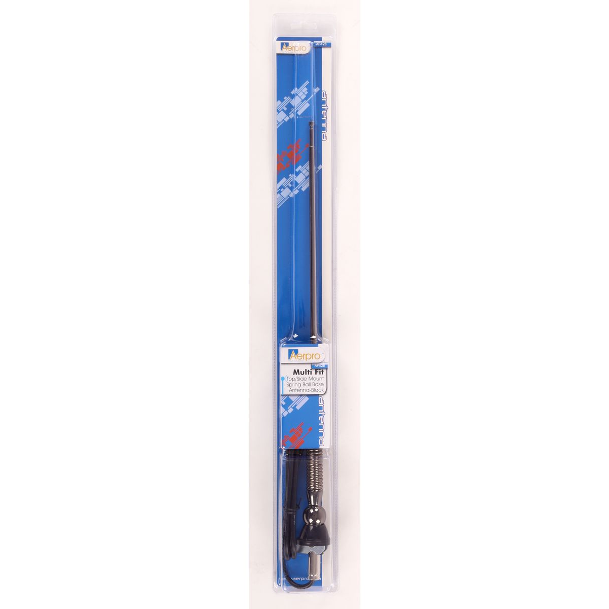 Aerpro Universal Antenna 3 Section With Spring Ball Base Black AP42B