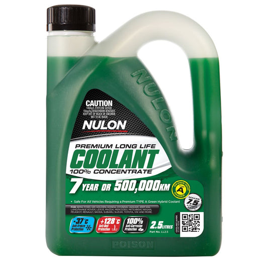 Nulon Green Premium Long Life Coolant 100% Concentrate 2.5L