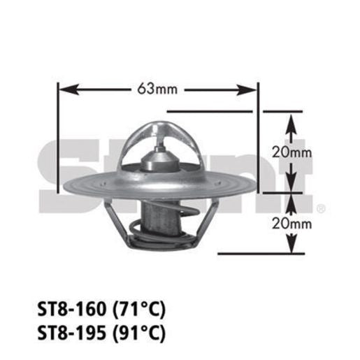 Gates Stant Thermostat ST8-160