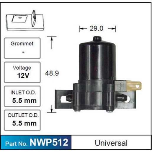 NICE Windscreen Washer Pump NWP512