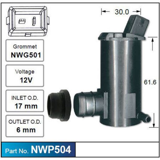 NICE Windscreen Washer Pump NWP504