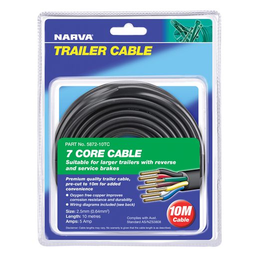 Narva 7 Core Trailer Wire 2.5mm x 10m 5872-10TC