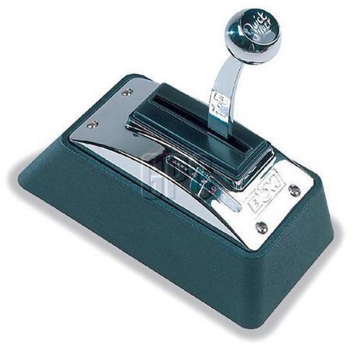B&M Ratchet Shifter Automatic Black/Chrome W/Quicksilver Label Universal 3 & 4-Speed Compatible Shifter BM80683