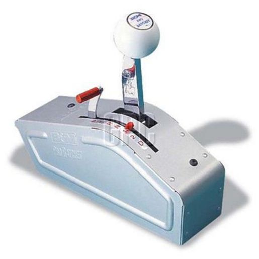 B&M Aluminium Cover & Steel Stick Pro Ratchet Shifter Automatic Brushed Finish BM80842
