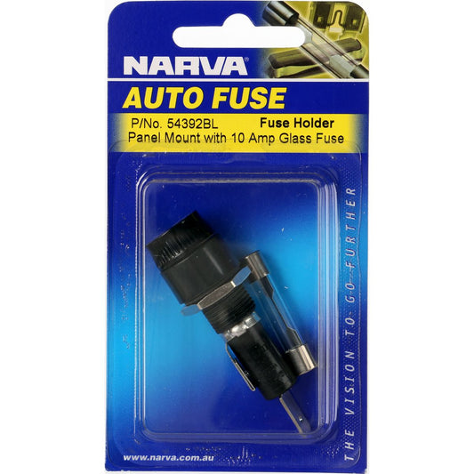 Narva Glass Fuse Holder 10A 54392BL