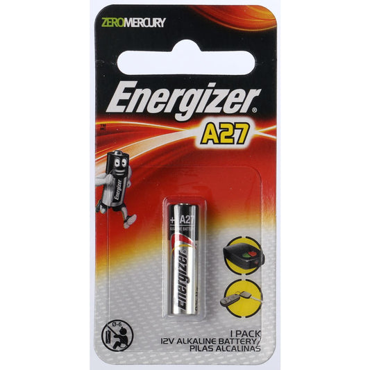 Energizer Alkaline Battery A27 12V 1 Pack A27BP