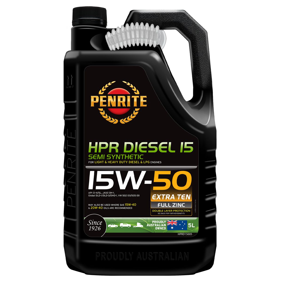 Penrite HPR Diesel 15 SAE 15W-50 Engine Oil 5L