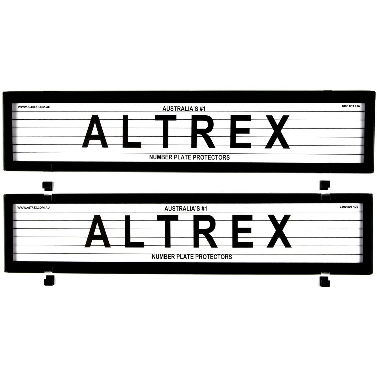 Altrex Number Plate Cover 6 Figure Black Without Lines