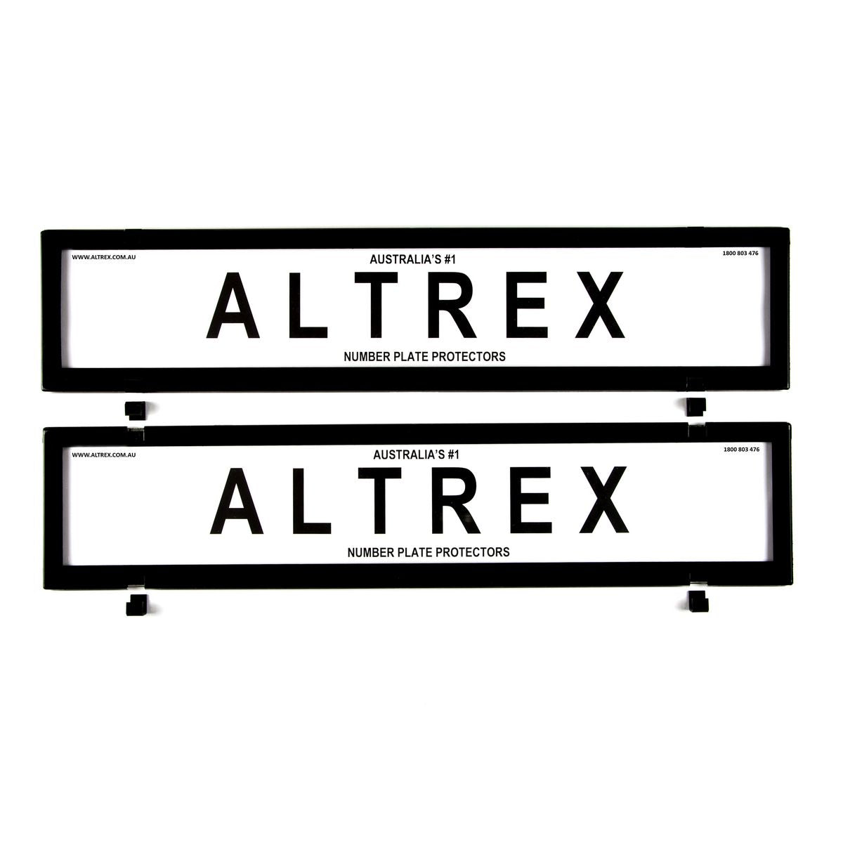 Altrex Number Plate Cover 6 Figure Black Without Lines