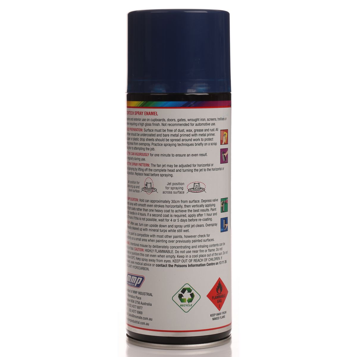 Motortech Aerosol Spray Enamel Ocean Blue 250g MT033