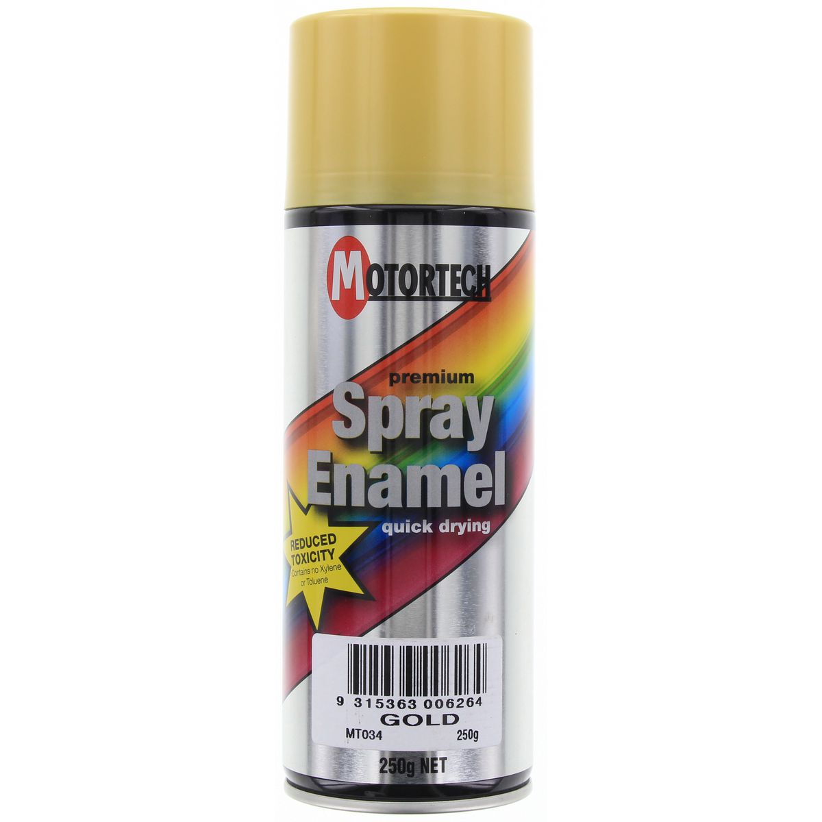 Motortech Aerosol Spray Enamel Gold 250g MT034