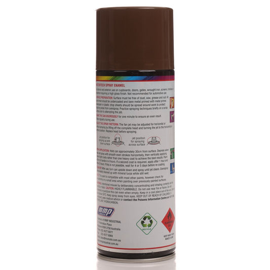 Motortech Aerosol Spray Enamel Brown 250g MT065