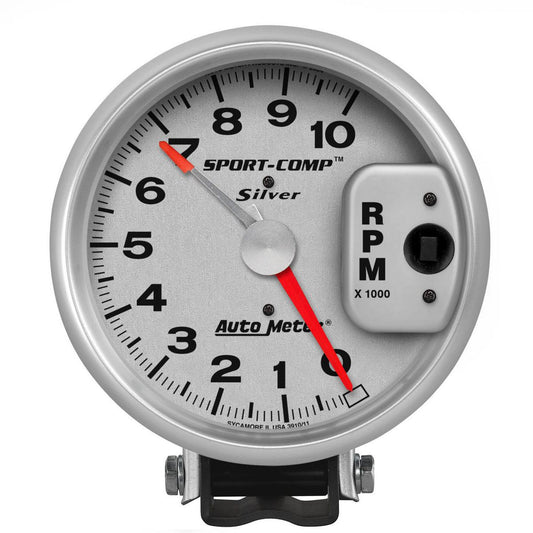 Autometer Ultra-Lite 5in Tacho Gauge 10,000rpm Pedestal Mount w/Adjustable Pointer AU3910