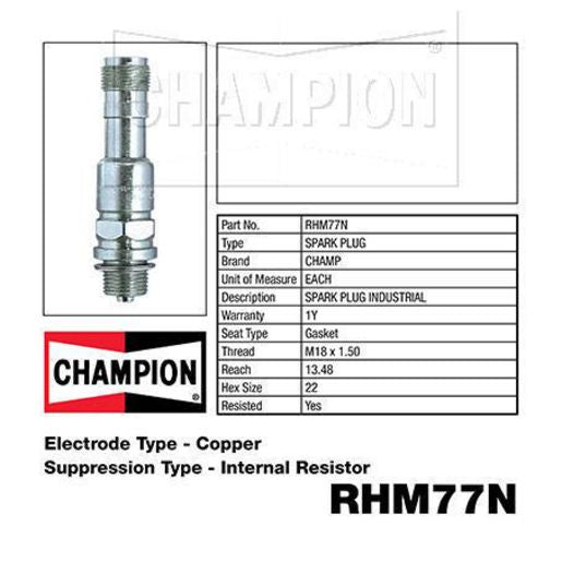 Champion Spark Plug RHM77N