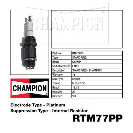 Champion Spark Plug RTM77PP