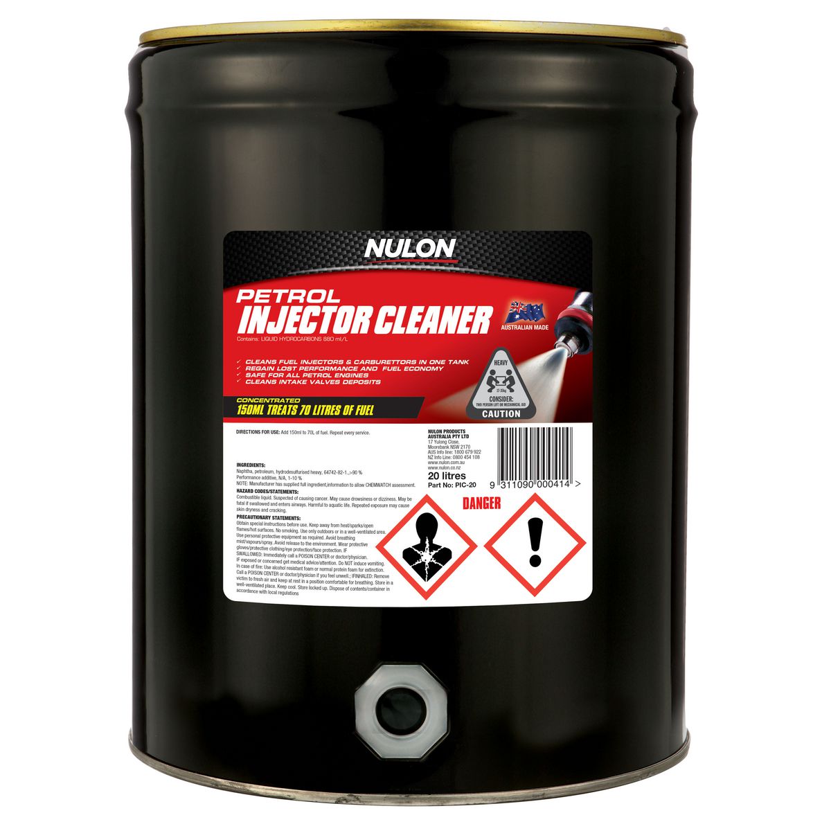 Nulon Petrol Injector Cleaner 20L