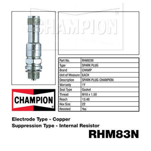 Champion Spark Plugs RHM83N Spark Plug
