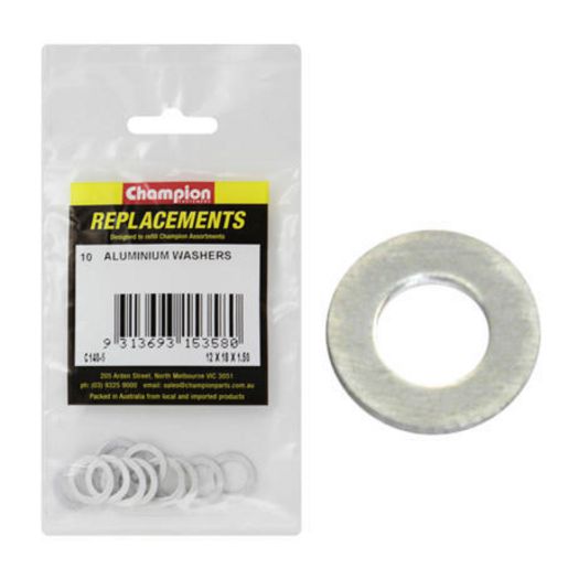 Champion Fasteners Flat Aluminum M12 X 18 X 1.5mm Washer C140-5
