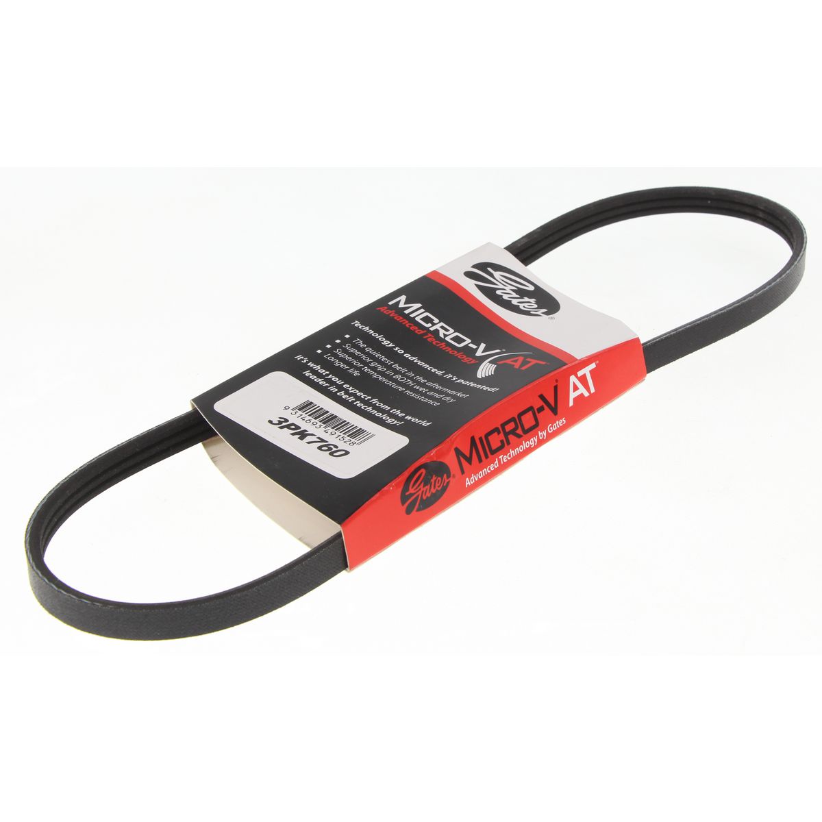 Gates Ribbed Belt 3PK760