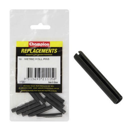 Champion Roll Pin 6.0mm x 40mm 10Pk C1725-3