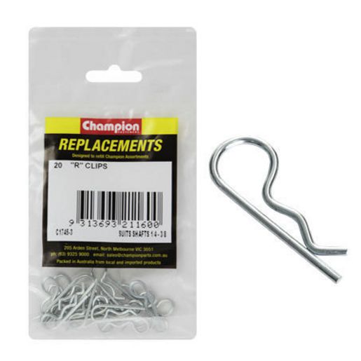 Champion Fasteners 1/4"" -3/8"" Shaft R Clips C1745-3