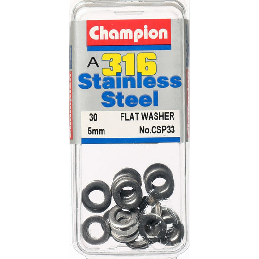 Champion Fasteners Stainless Steel 5mm-316/A4 Washer CSP33