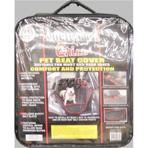 Autotecnica Pet Vehicle Back Seat Cover Black SJ-212N