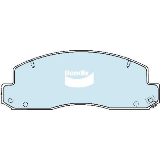 Bendix 4x4 Brake Pad Set Front DB1293 -4WD