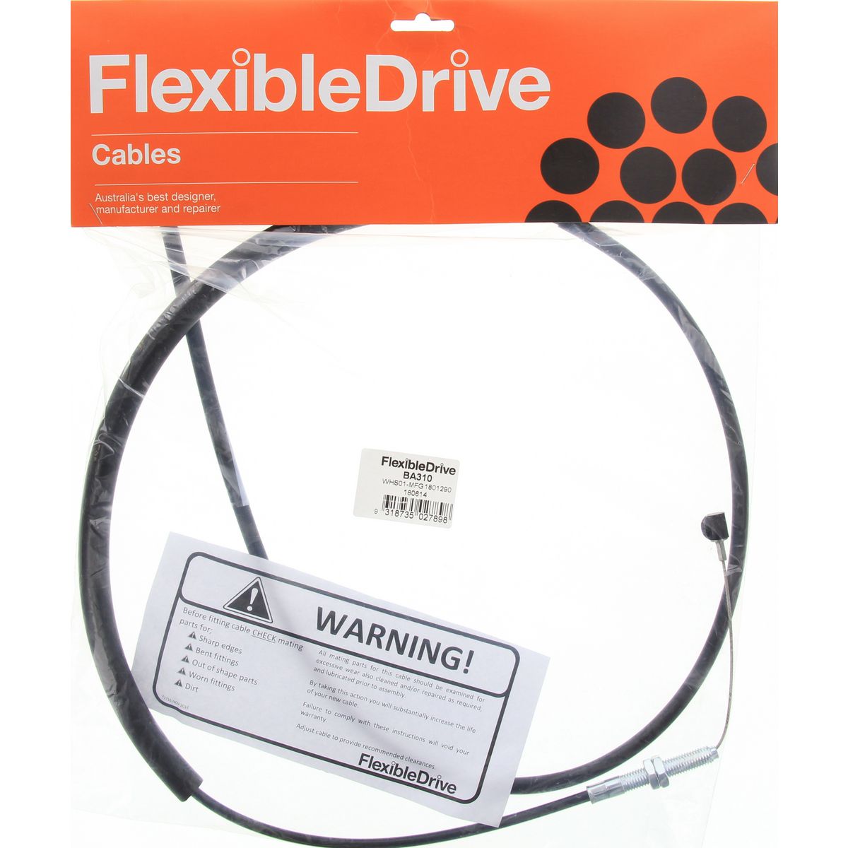Flexible Drive Accelerator Cable BA310