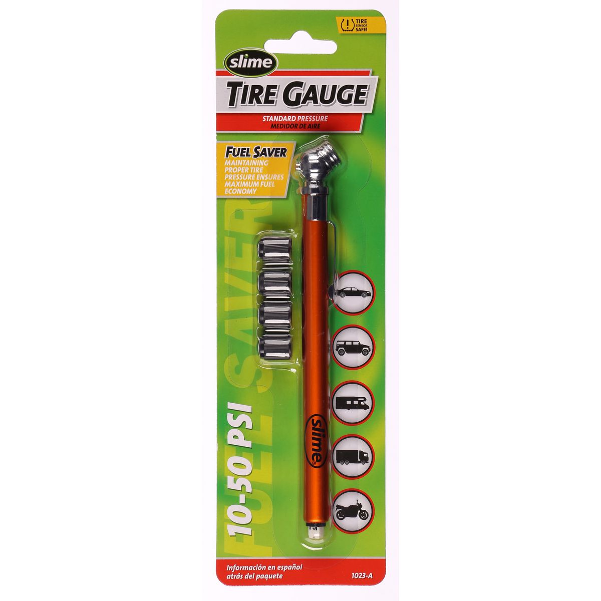 Slime Tyre Pressure Gauge 10-50 PSI Pencil 1023-A